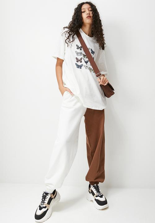 Blake -   Co Ord Colourblock jogger - chocolate