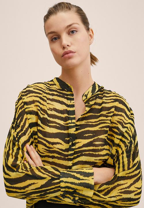 MANGO - Blouse timmy - yellow & black 