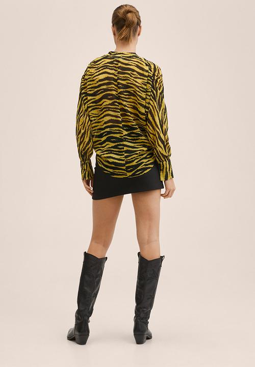 MANGO - Blouse timmy - yellow & black 