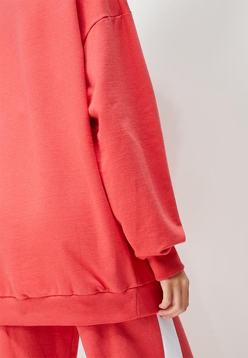Blake - Oversized crew sweat - red