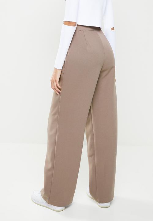 Factorie - Super wide leg pant - burnt iron