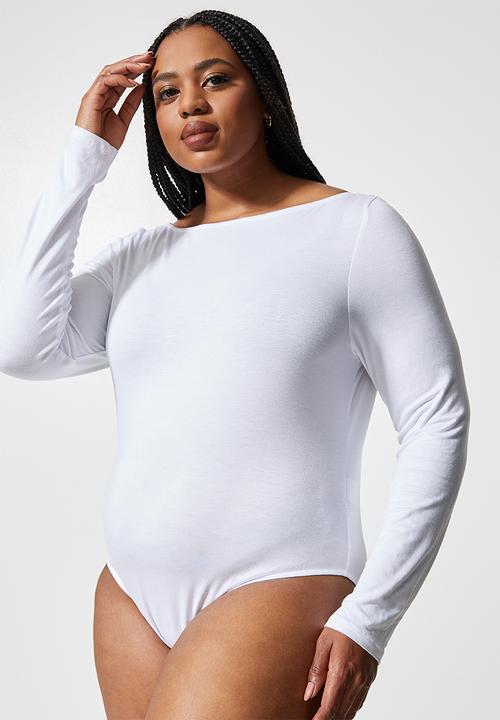 Superbalist - 2 Pack slash neck bodysuit - black & white