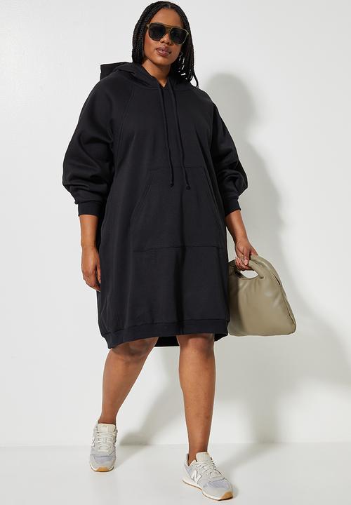 Superbalist - Raglan sweat dress - black