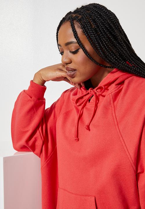Superbalist - Raglan sweat dress - red