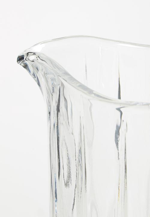 Jenna Clifford - Hand pressed jug - clear