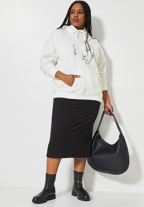 Superbalist - Graphic hoodie - ecru