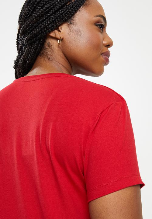 POLO - Plus Allie short sleeve pony stretch t-shirt - red