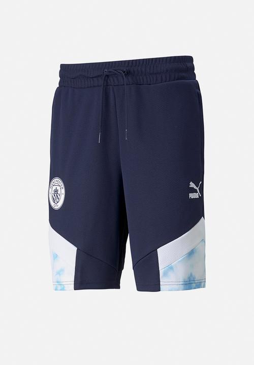 PUMA - Man City FC Iconic MCS Mesh Football Shorts - Navy/white