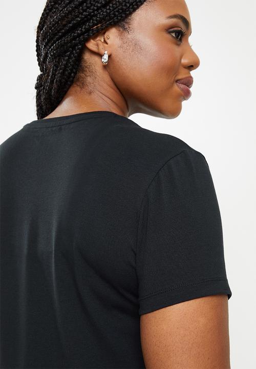 POLO - Plus wmn allie short sleeve sml pony stretch T-shirt - black