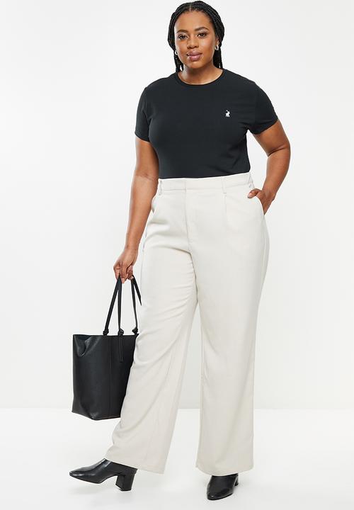POLO - Plus wmn allie short sleeve sml pony stretch T-shirt - black