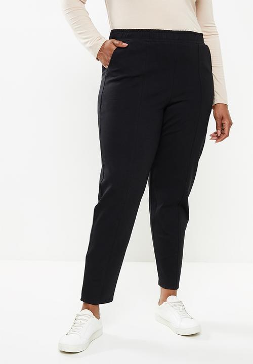 Me&B - Plus straight leg trousers - black