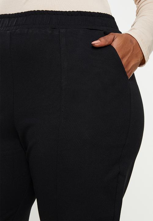 Me&B - Plus straight leg trousers - black