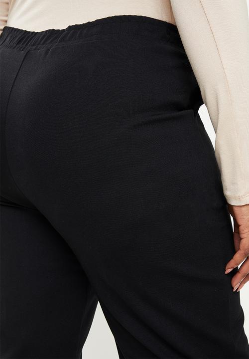 Me&B - Plus straight leg trousers - black