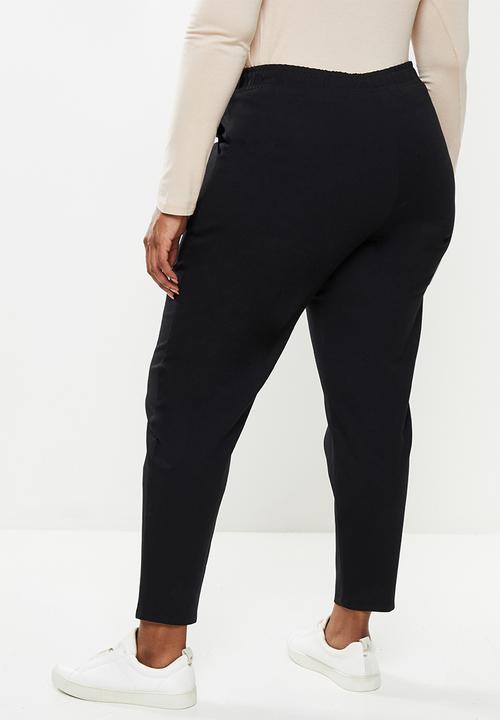 Me&B - Plus straight leg trousers - black