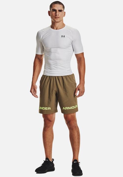 Under Armour - UA Woven Graphic Wordmark Shorts - Khaki