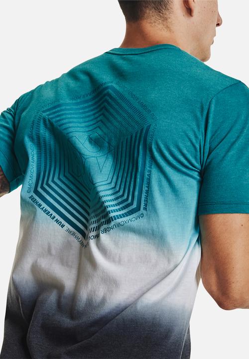 Under Armour - UA Run Anywhere Short Sleeve Tee  -Blue /  multi 