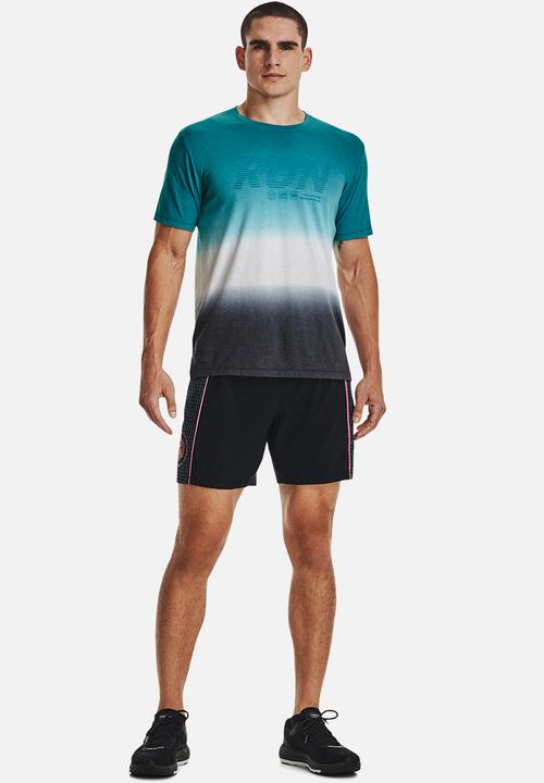 Under Armour - UA Run Anywhere Short Sleeve Tee  -Blue /  multi 