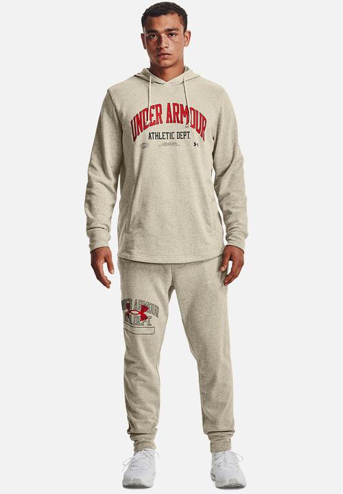Under Armour - UA Rival Terry Athletic Dept. Hoodie - Stone