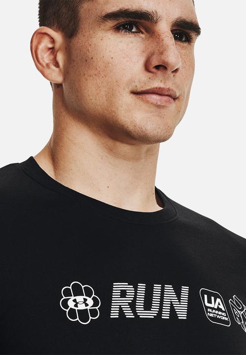 Under Armour - UA Run Anywhere Short Sleeve Tee - Black
