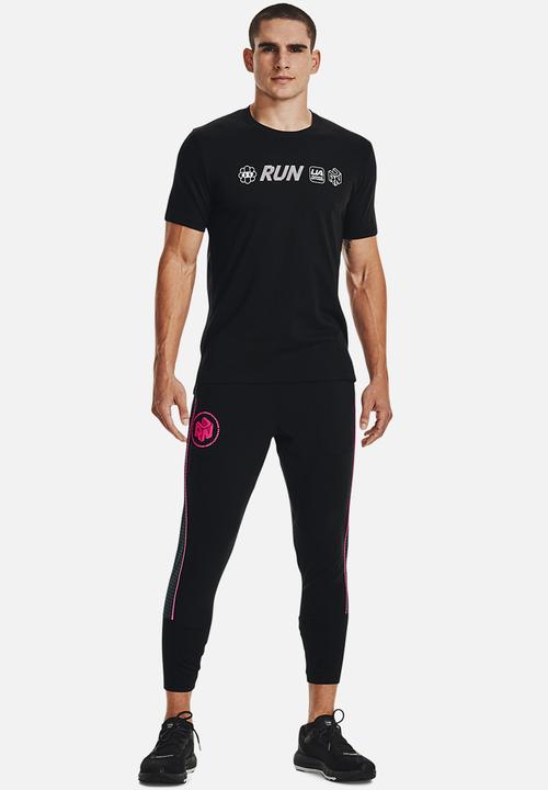 Under Armour - UA Run Anywhere Short Sleeve Tee - Black