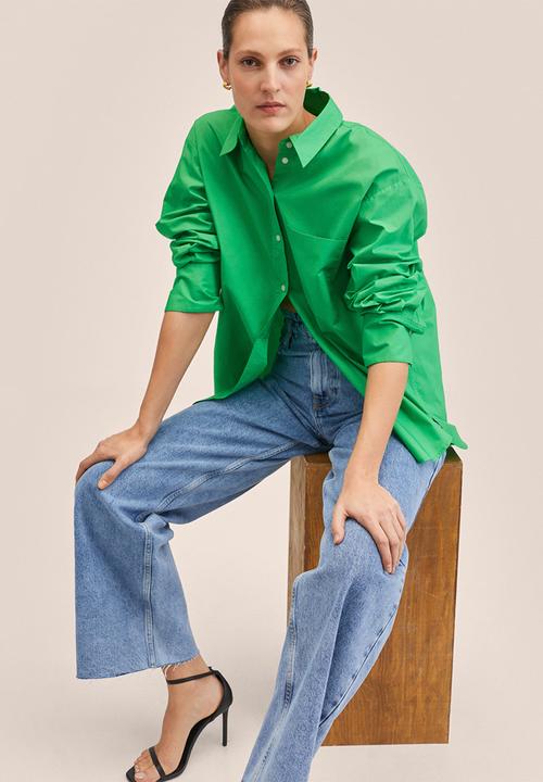 MANGO - Shirt juanes - light pastel green