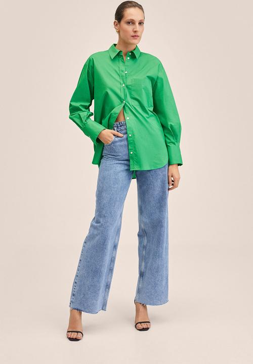 MANGO - Shirt juanes - light pastel green