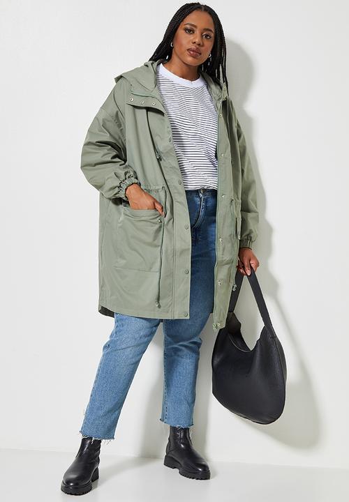 Superbalist - Water resistant parka - sage