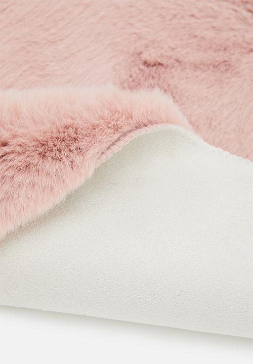 Sixth Floor - Love faux fur mat - pink