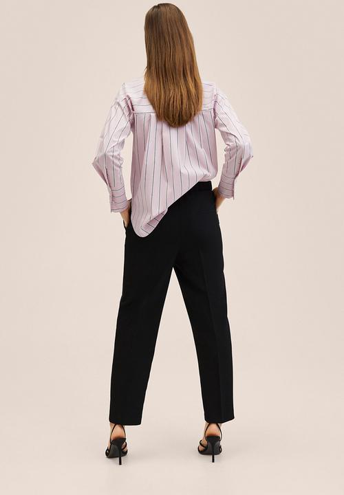 MANGO - Trousers gorito - black