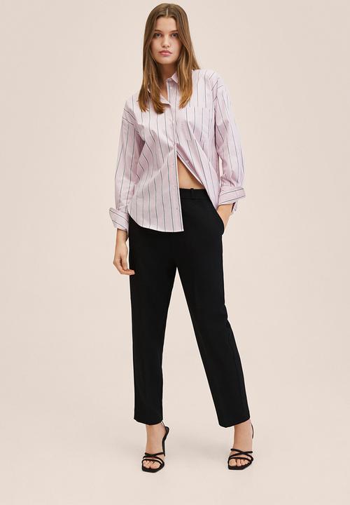 MANGO - Trousers gorito - black