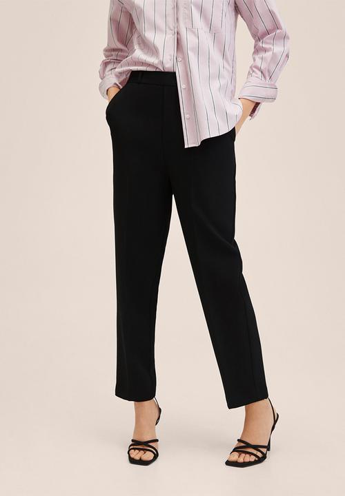 MANGO - Trousers gorito - black