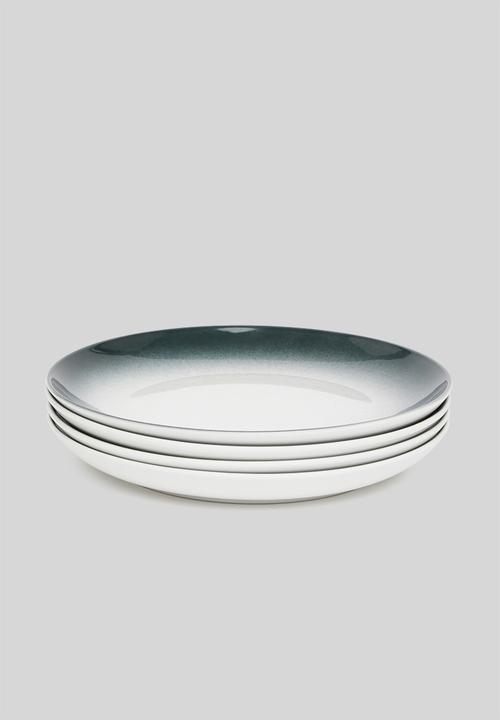Galateo - Ombre 12 pce dinner set - white & black