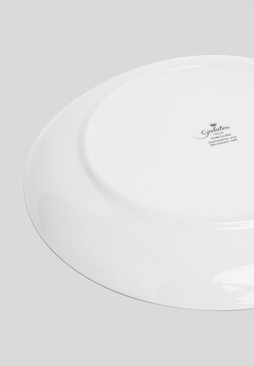 Galateo - Ombre 12 pce dinner set - white & black