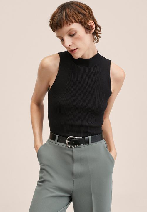 MANGO - Trousers gorito - petrol blue