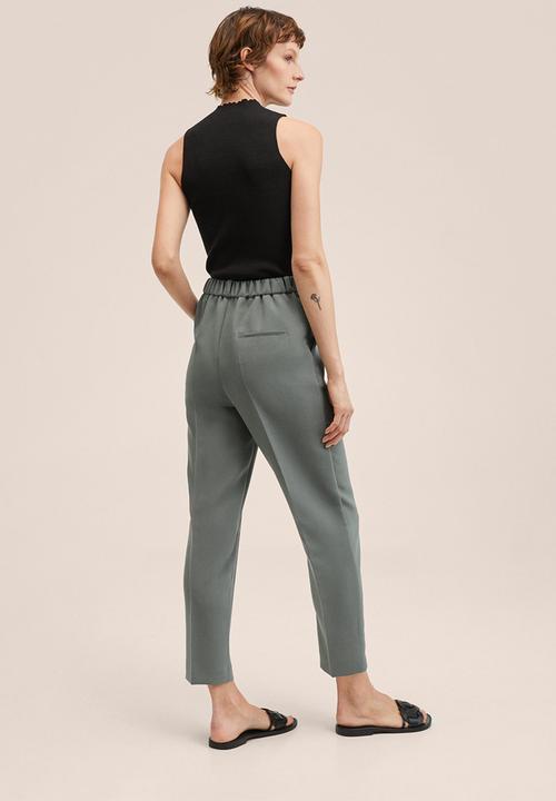 MANGO - Trousers gorito - petrol blue