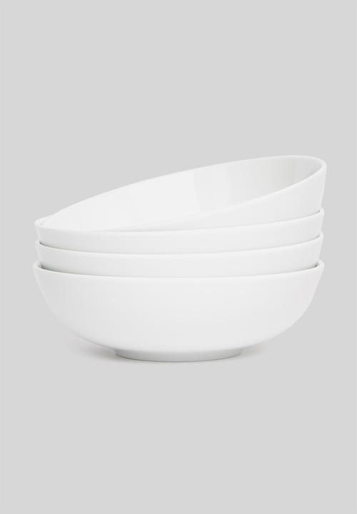 Galateo - Super white coupe 12 pce dinner set - white 