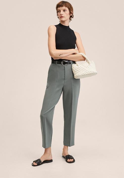 MANGO - Trousers gorito - petrol blue