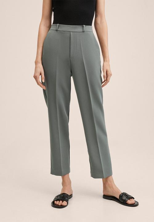 MANGO - Trousers gorito - petrol blue