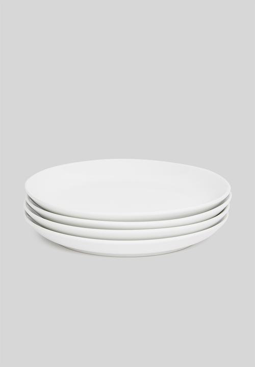 Galateo - Super white coupe 12 pce dinner set - white 
