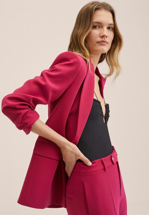 MANGO - Blazer iguana - bright pink