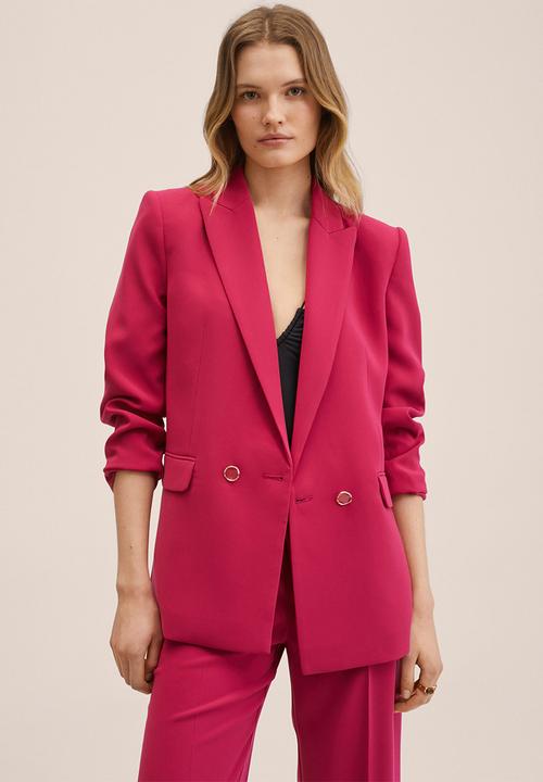MANGO - Blazer iguana - bright pink