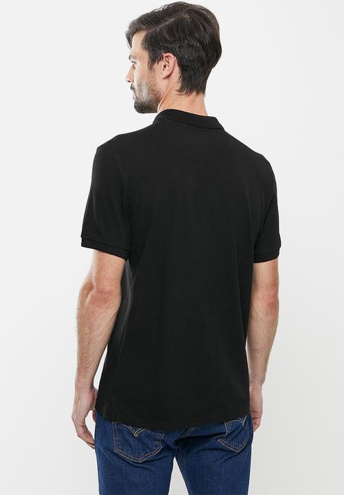 Original Penguin - Raised rib polo - true black