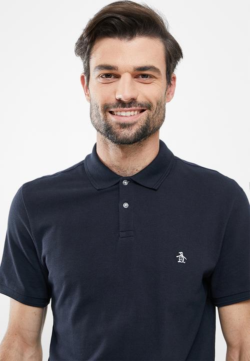 Original Penguin - Raised rib polo - dark sapphire