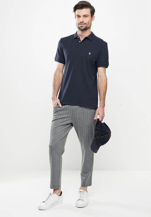 Original Penguin - Raised rib polo - dark sapphire