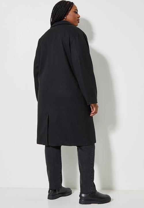 Superbalist - Midi blazer coat - black