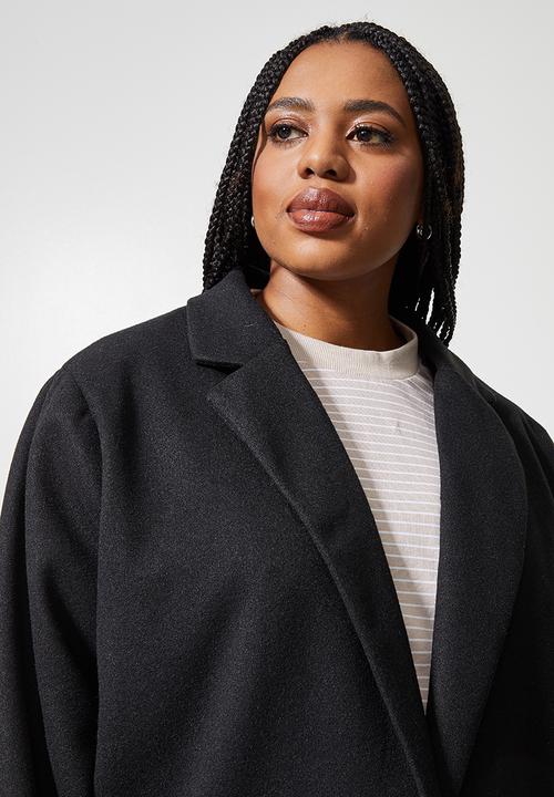 Superbalist - Midi blazer coat - black