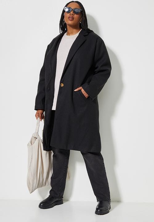 Superbalist - Midi blazer coat - black