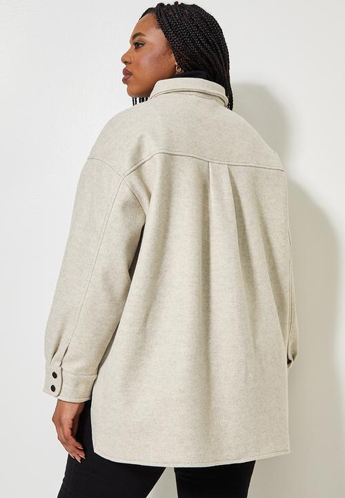 Superbalist - Melton over shirt - oatmeal