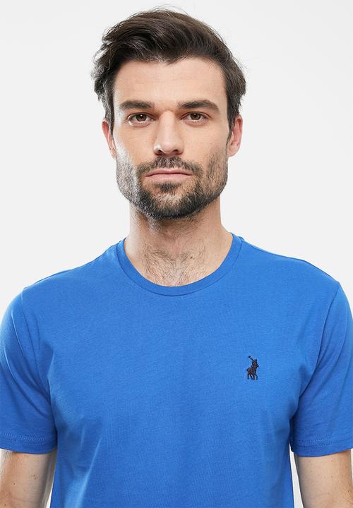 POLO - Plain CN Short Sleeve Tee - Blue