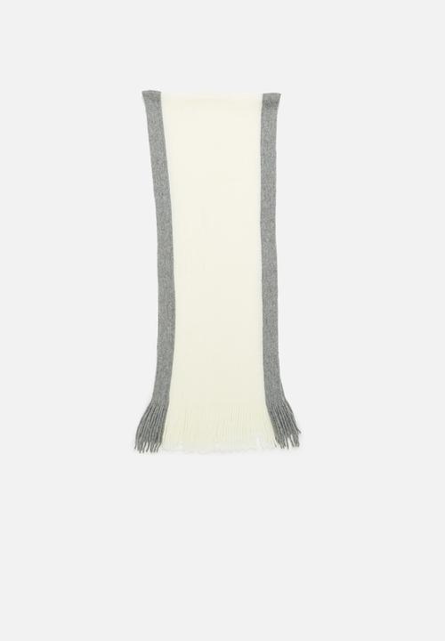 edit - Colourblock scarf - grey & cream